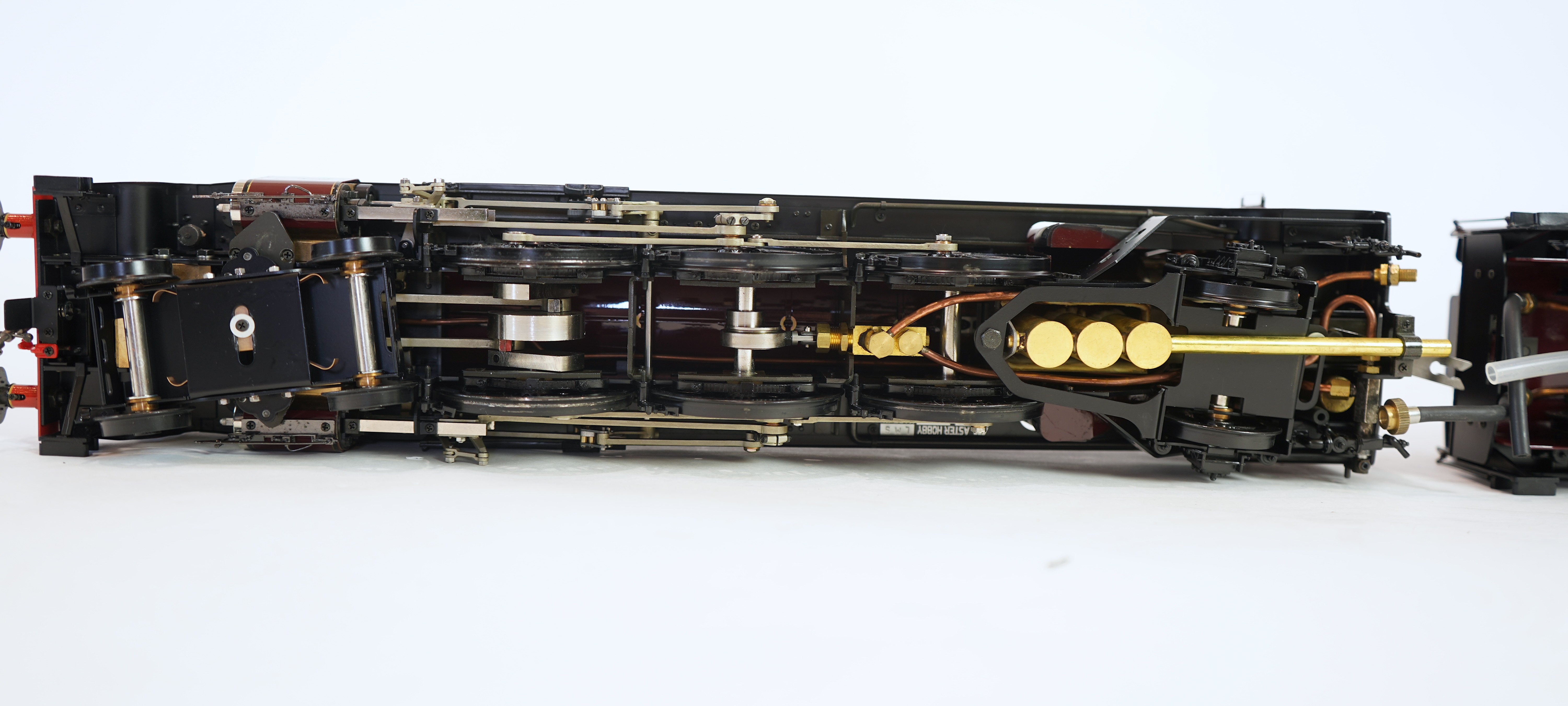 A Gauge One Aster Hobbies live steam LMS Coronation Class, 4-6-2 tender locomotive, Duchess of Sutherland 6233, the factory ‘Built Up’ version, spirit fired working four cylinder motion, with assembly instructions, opera